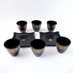Ceramic Bowl and Cup Set – 8 Pc Dining Collection | Indo Glow