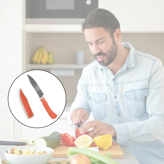 Ceramic Kitchen Knife – Sharp Zirconium Blade & Cover | Quickslice