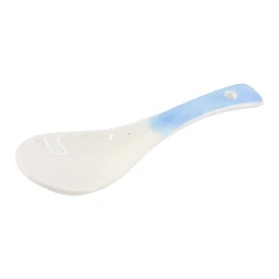 Ceramic Serving Spoon – Heat-Resistant 14 cm Ladle for Soups & Curries
