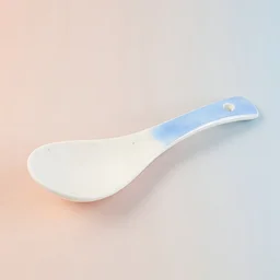 Ceramic Serving Spoon – Heat-Resistant 14 cm Ladle for Soups & Curries