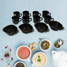Ceramic Tea Set – Pineapple Design 12-Piece Drinkware | NG