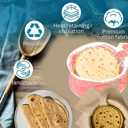 Chapatti Box – Washable Cotton Roti Casserole | Lunchie Bunchie