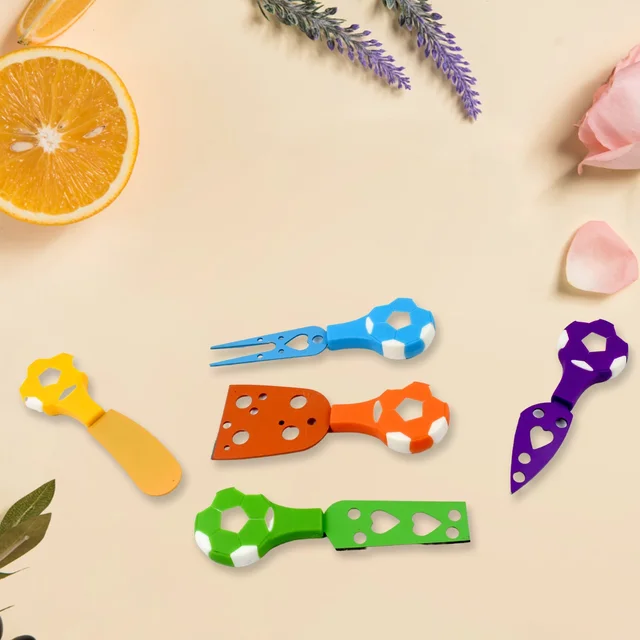 Cheese Knife Set – Stainless Steel Football Theme (5 Pcs) | Indo Glow