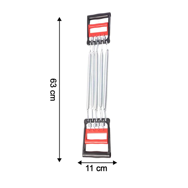 Chest Expander with 5 Adjustable Springs – Home Upper Body Workout