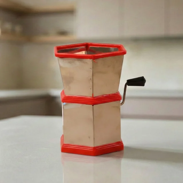 Chilli Cutter – Manual Hexa-Style Hand-Crank Vegetable Chopper