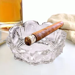Cigar Ashtray – Round Glass Tabletop for Home & Office | Sanford