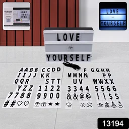 Cinematic Light Box - Mini A6 LED Message Board with Letters | Styleva
