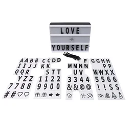 Cinematic Light Box - Mini A6 LED Message Board with Letters | Styleva
