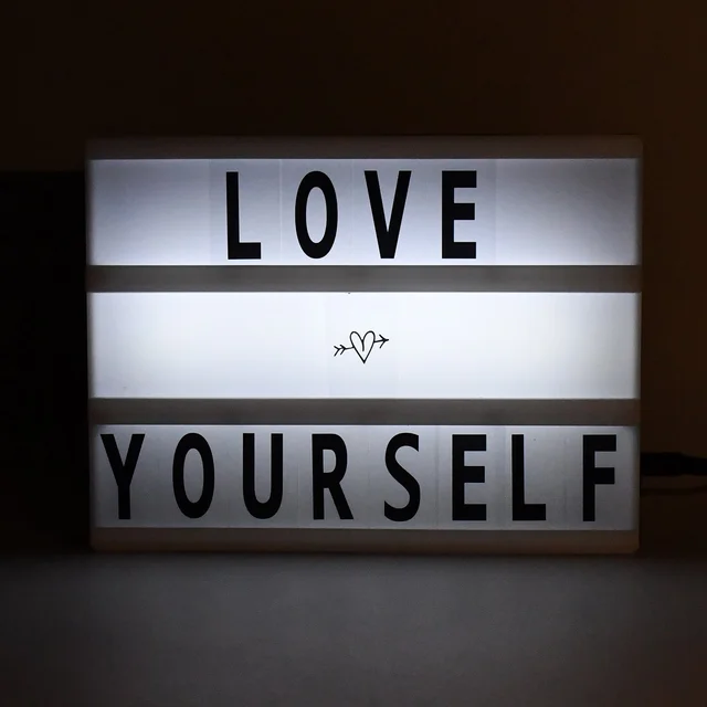 Cinematic Light Box - Mini A6 LED Message Board with Letters | Styleva