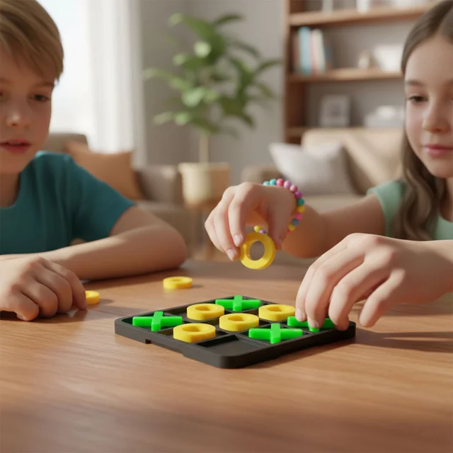 Classic Tic Tac Toe Board Game – Fun & Educational Set for Kids