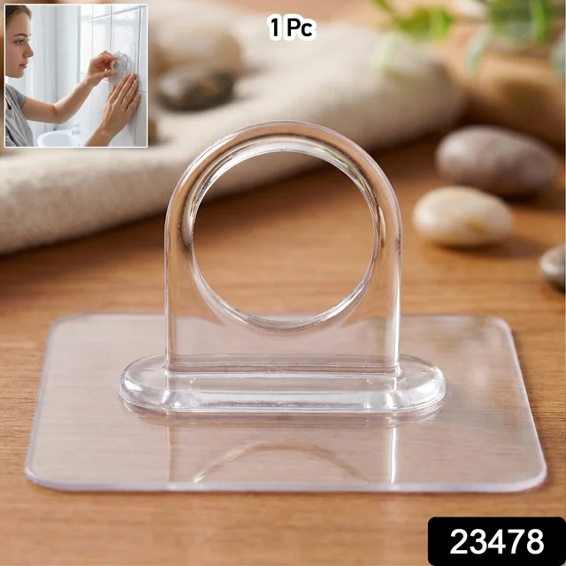 Clear Adhesive Wall Hook – Hassle-Free No-Drill Organization