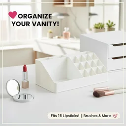Clear Makeup Organiser – Acrylic Cosmetic Storage Box | BeautyBare