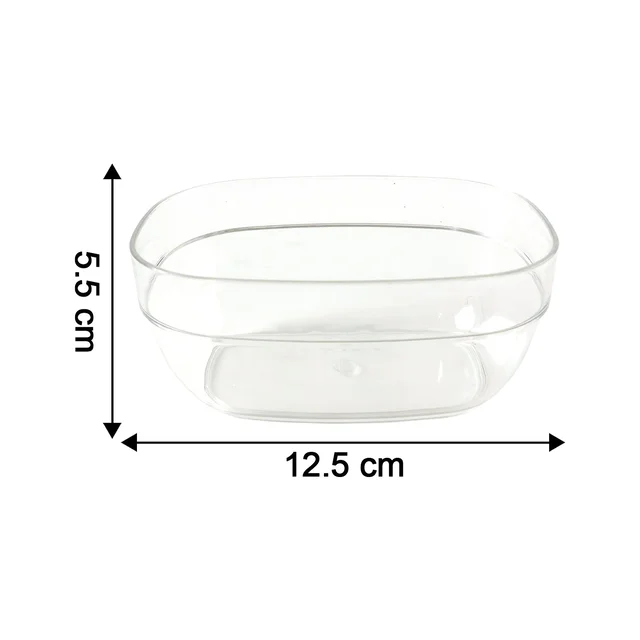 Clear Oval Serving Bowls Set – 6-Piece Multipurpose Kitchen Essential