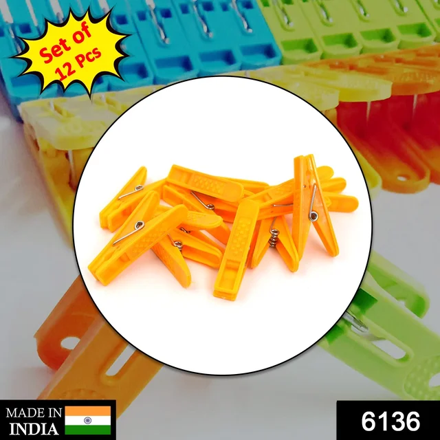 Cloth Clips – 12 Pc Set for Household & Office | Storenzo