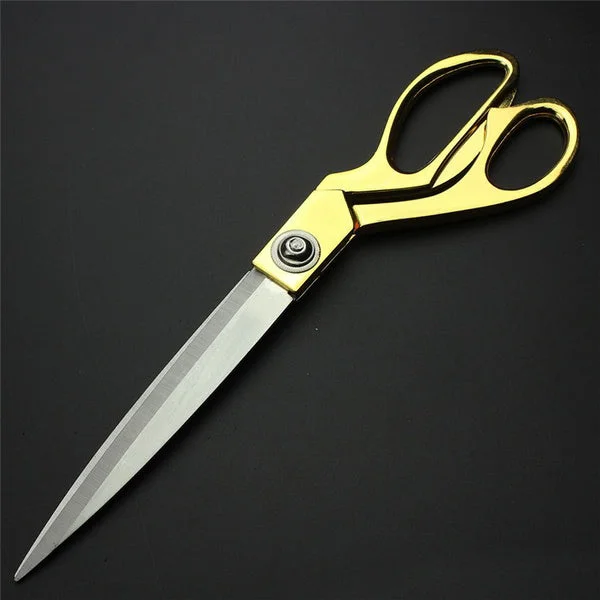 Cloth Cutting Scissors – Gold Plated, Heavy Duty Tailoring Shears | Cisora