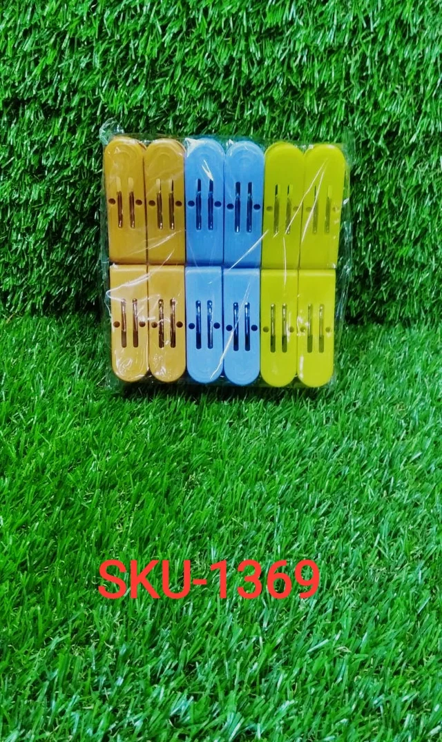 Cloth Drying Clips – Strong Grip Multicolour Plastic | BathNova