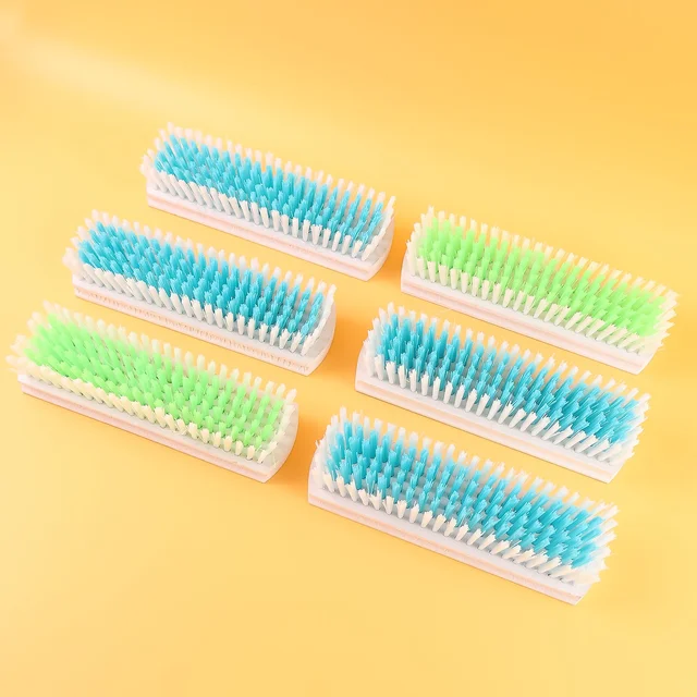 Cloth Washing Scrub Brush Set – Heavy-Duty Nylon Bristles with Wooden Handles