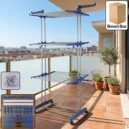 Clothes Drying Rack – Foldable, Portable & Space-Saving Design