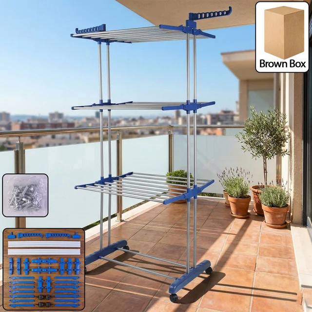 Clothes Drying Rack – Foldable, Portable & Space-Saving Design