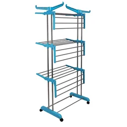 Clothes Drying Stand – Stainless Steel Foldable with Wheels | Storenzo