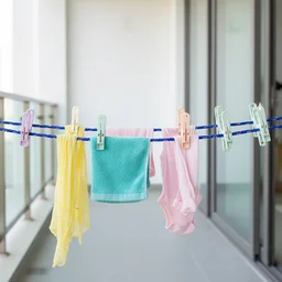 Clothesline Rope with 12 Clips – 5 Meter Heavy Duty Drying Rope