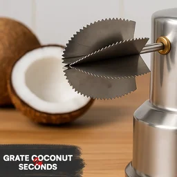 Coconut Scraper – Durable Stainless Steel with Suction Base