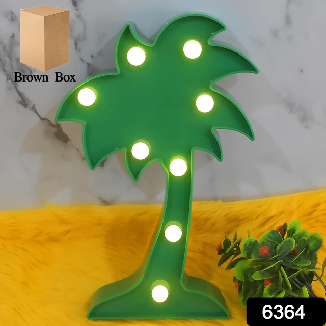 Coconut Tree LED Lamp – Romantic Table Night Light | Tidy Table
