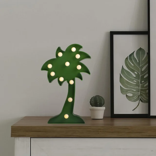 Coconut Tree LED Lamp – Romantic Table Night Light | Tidy Table