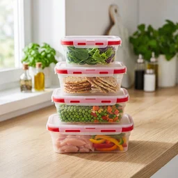 Collapsible Food Storage Container Set – Space-Saving & Airtight