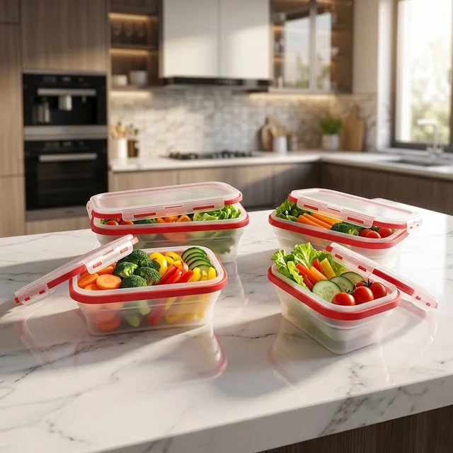 Collapsible Food Storage Container Set – Space-Saving & Airtight