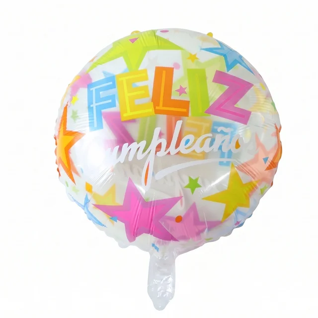 Colorful Feliz Cumpleaños Foil Balloon – Bright Birthday Decoration