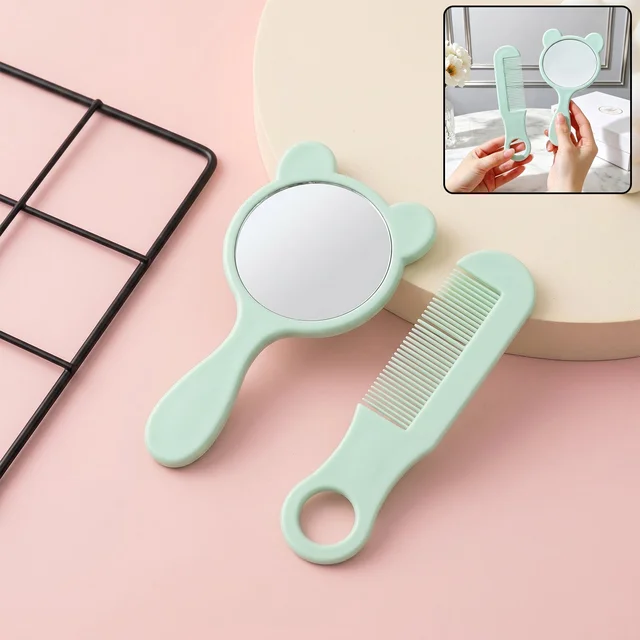 Comb and Mirror Grooming Kit – Compact 2-in-1 Vanity Set for Girls