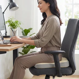 Comfort Memory Foam Ergonomic Seat Cushion for Office Chair (1 Pc)