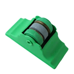 Compact Knife Sharpener with Adhesive Base, Manual Roller Blade Sharpener (1 Pc)