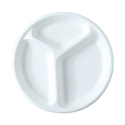 Compostable 10 Inch 3-Compartment Bagasse Plate – Leak-Resistant & Eco-Friendly