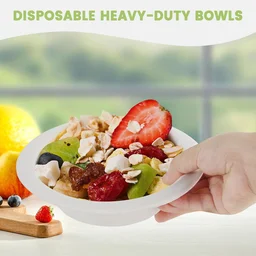 Compostable Bagasse Bowl 240ml – Eco-Friendly 10 Pc Set