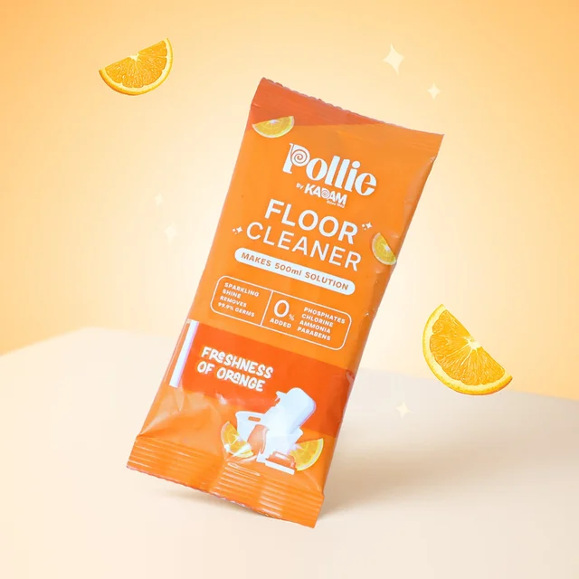 Concentrated Floor Cleaner Sachet – Quick-Dry Orange Fresh Shine