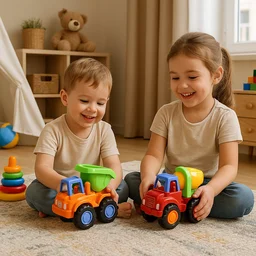 Construction Vehicle Toy Set – Durable 8-Pc Mini Trucks for Kids