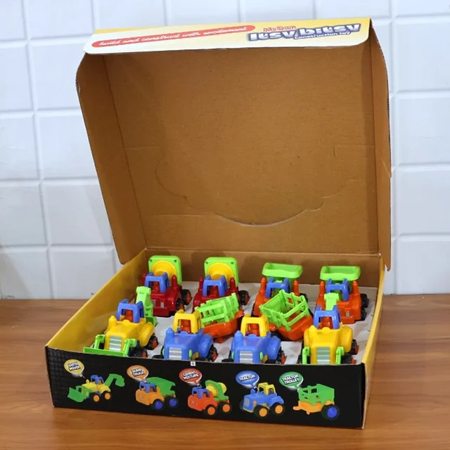 Construction Vehicle Toy Set – Durable 8-Pc Mini Trucks for Kids