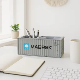 Container-Style Desk Organizer – Durable Multi-Compartment Storage Box