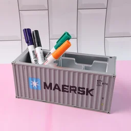 Container-Style Desk Organizer – Durable Multi-Compartment Storage Box