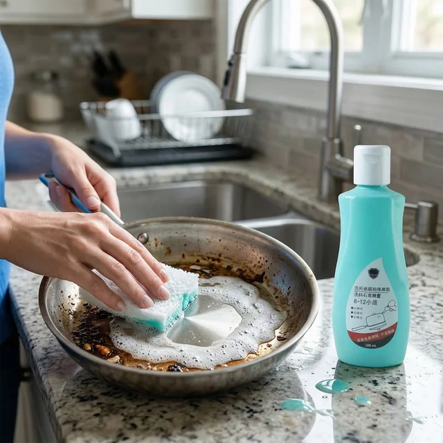 Cookware Bottom Cleaner Liquid – Powerful Stain & Grease Removal