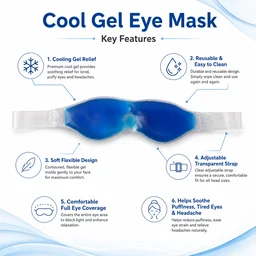 Cooling Gel Eye Mask – Instant Relief & Puffy Eye Reduction