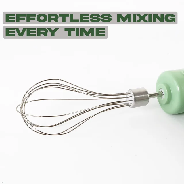 Cordless Electric Whisk – Rechargeable Handheld Mixer for Baking