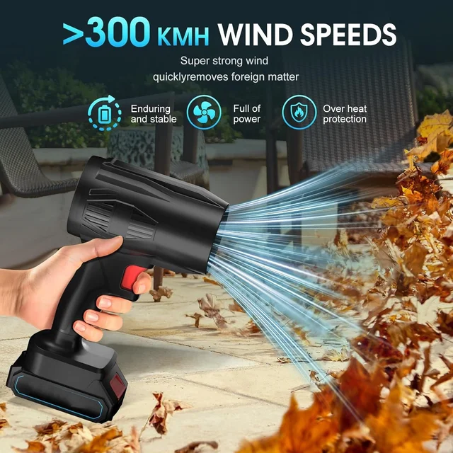 Cordless Leaf Blower – High Power & Rechargeable Battery
