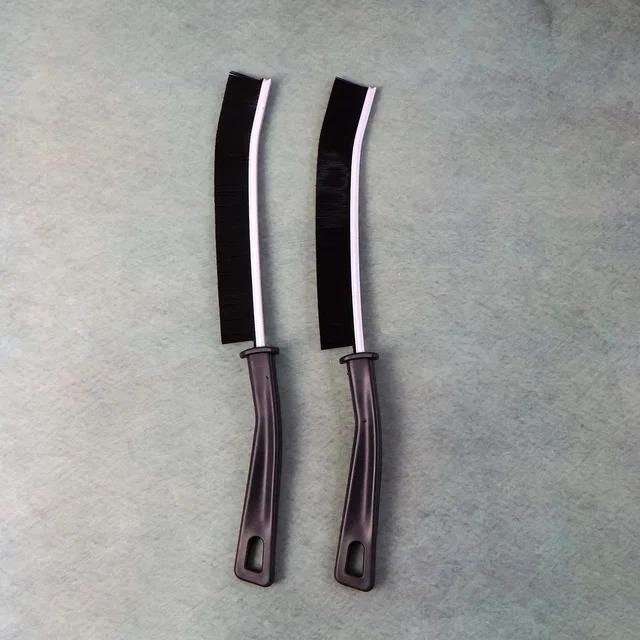 Corner Cleaning Brush – Long Handle Stiff Bristle Set (2 Pc)