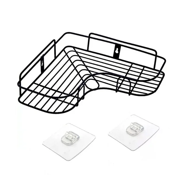 Corner Shelf Organiser – Stainless Steel Self-Adhesive | Bathora