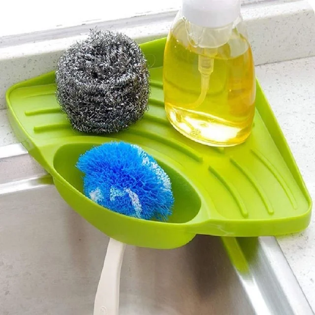 Corner Sink Strainer – Kitchen Waste & Sponge Holder | ShineCrest