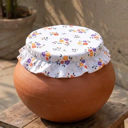 Cotton Matka Cover – Elasticated, Dust & Insect Protection