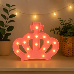 Crown LED Night Light – Battery Operated Decorative Lamp